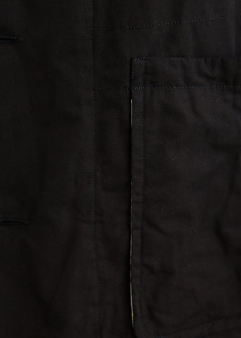 Canvas Oversized Stand Collar Vest