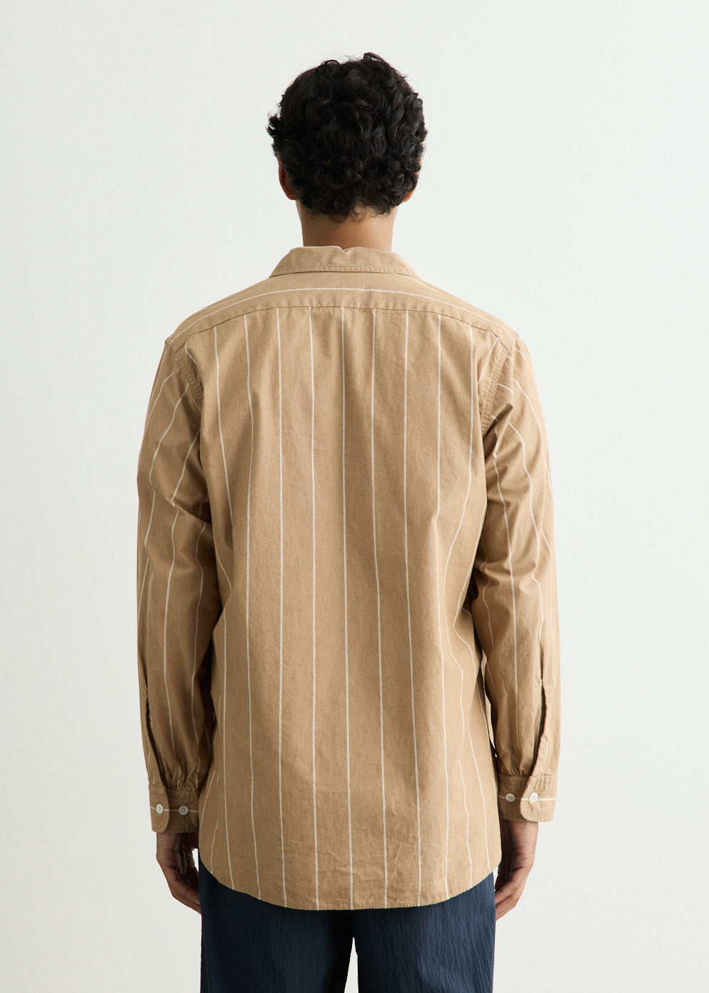 Multi Pocket WORK Wide Stripe Shirt