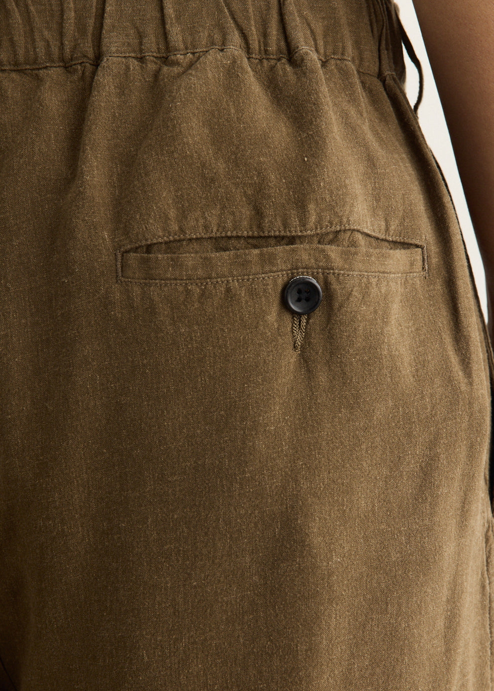 Linen Cupro Oversized Shorts