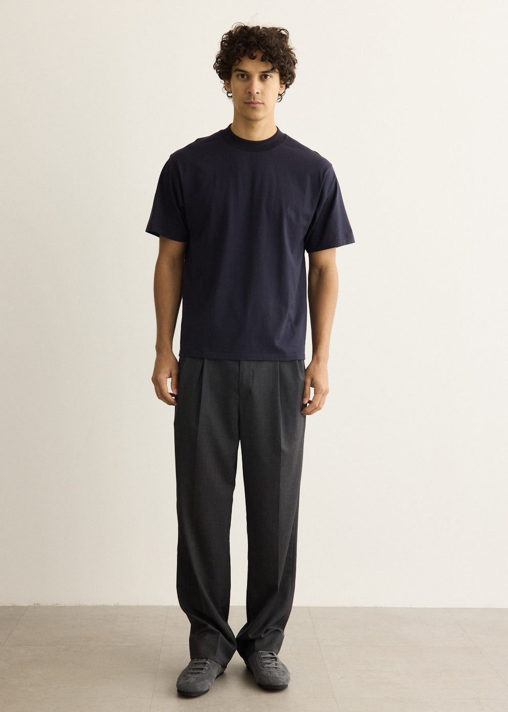 Wool Light Gabardine Shoecut Slacks