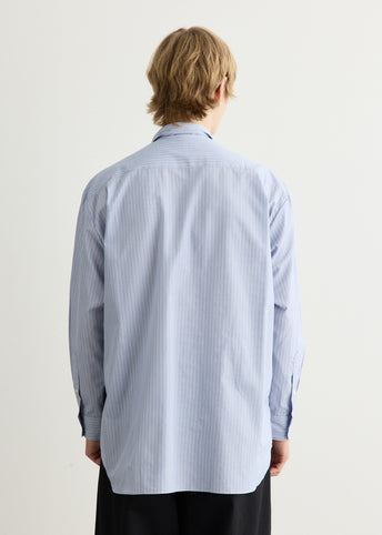 Cotton Stripe Shirt x Cotton Knit Cardigan
