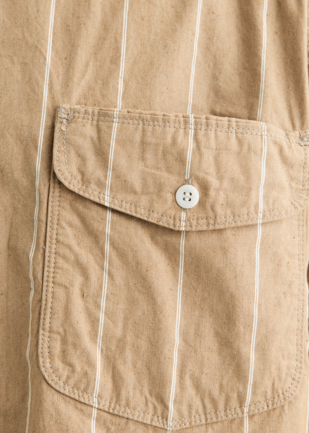 Multi Pocket WORK Wide Stripe Shirt