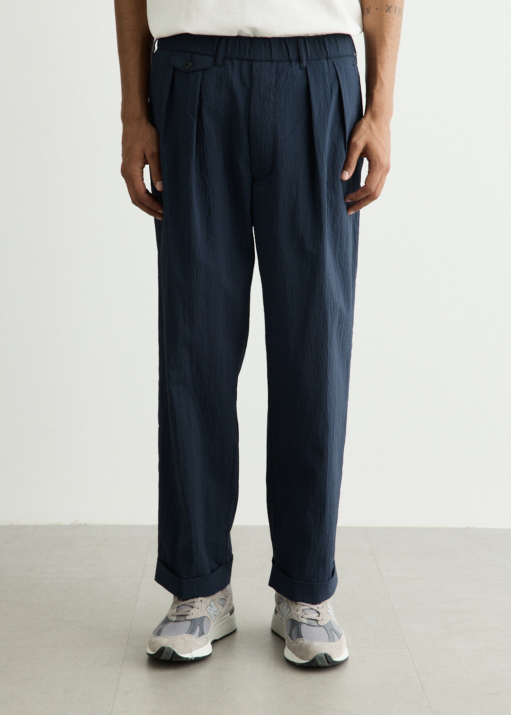 2 Pleats Anywhere (wear) Seersucker Plaid Pants