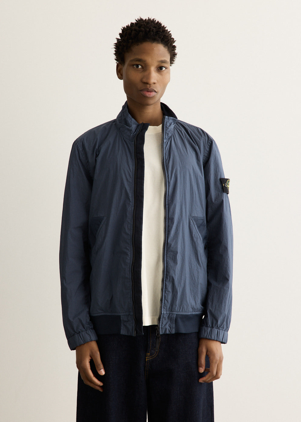 Garment Dyed Crinkle Reps Zip Jacket