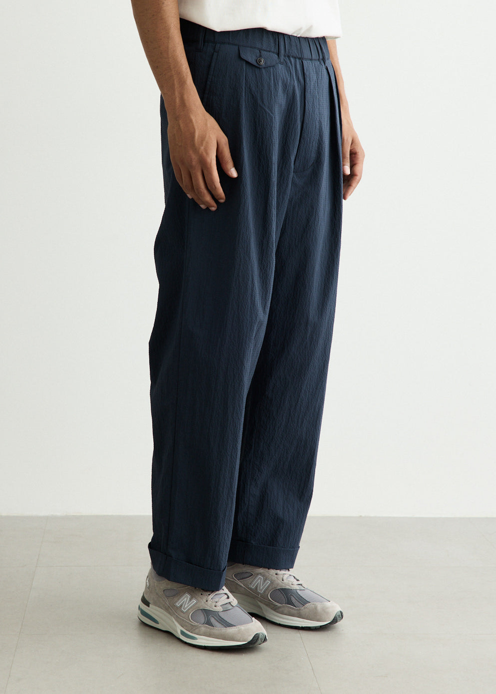 2 Pleats Anywhere (wear) Seersucker Plaid Pants