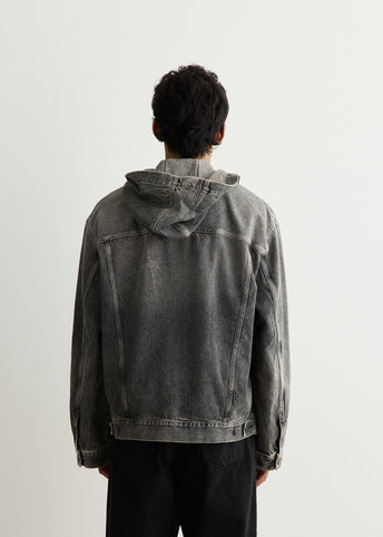 Denim Jacket With Hood