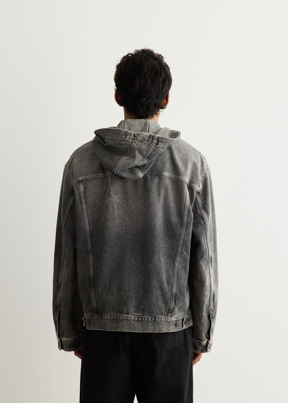 Denim Jacket With Hood