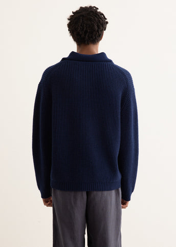 Long Sleeve Button Polo Sweater
