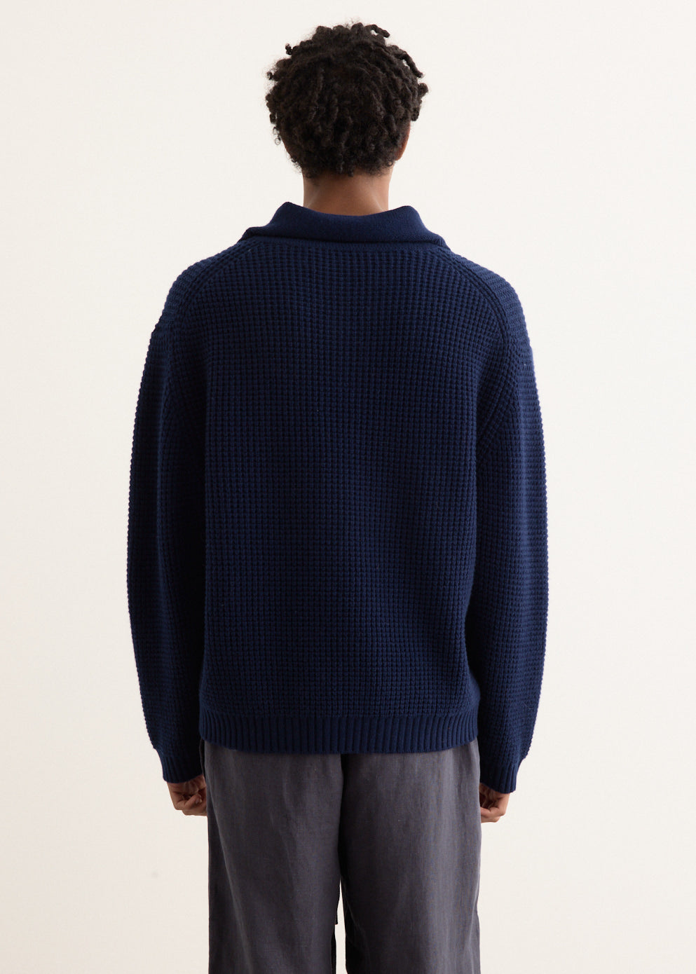 Long Sleeve Button Polo Sweater