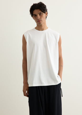 Cotton Jersey Sleeveless T-Shirt