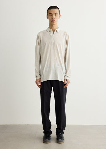 Frame Long Sleeve Polo