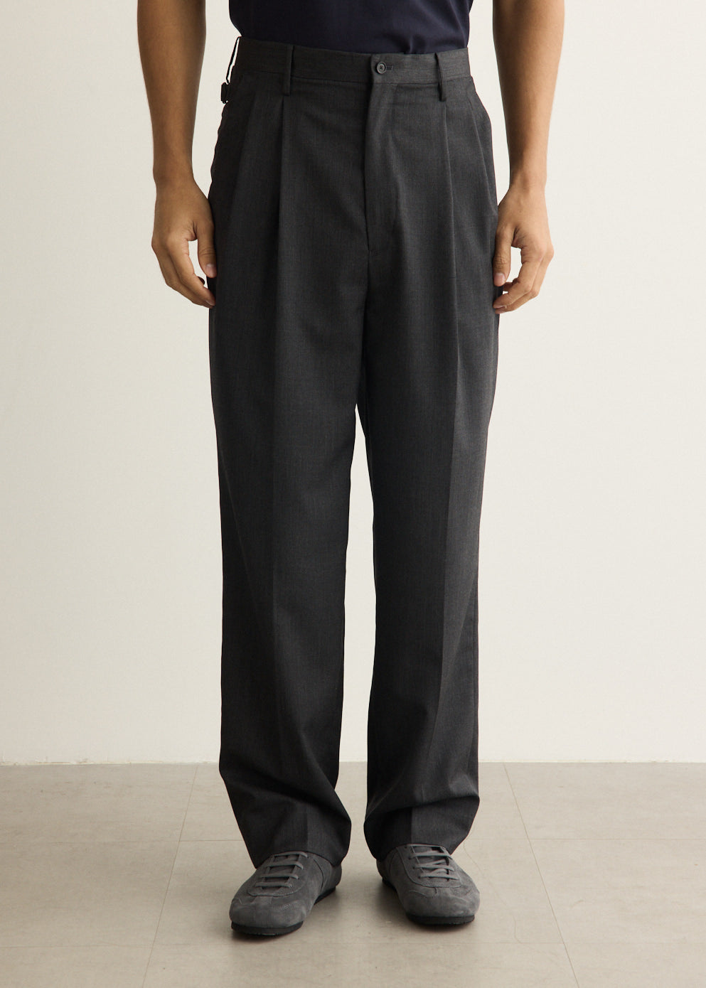 Wool Light Gabardine Shoecut Slacks
