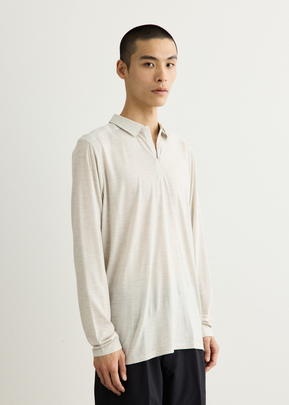 Frame Long Sleeve Polo