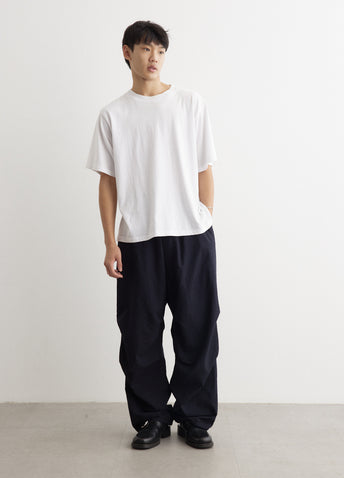 Wool Knee Tuck Pants