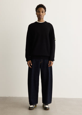 Ribbed Soft Organic Knit Crewneck