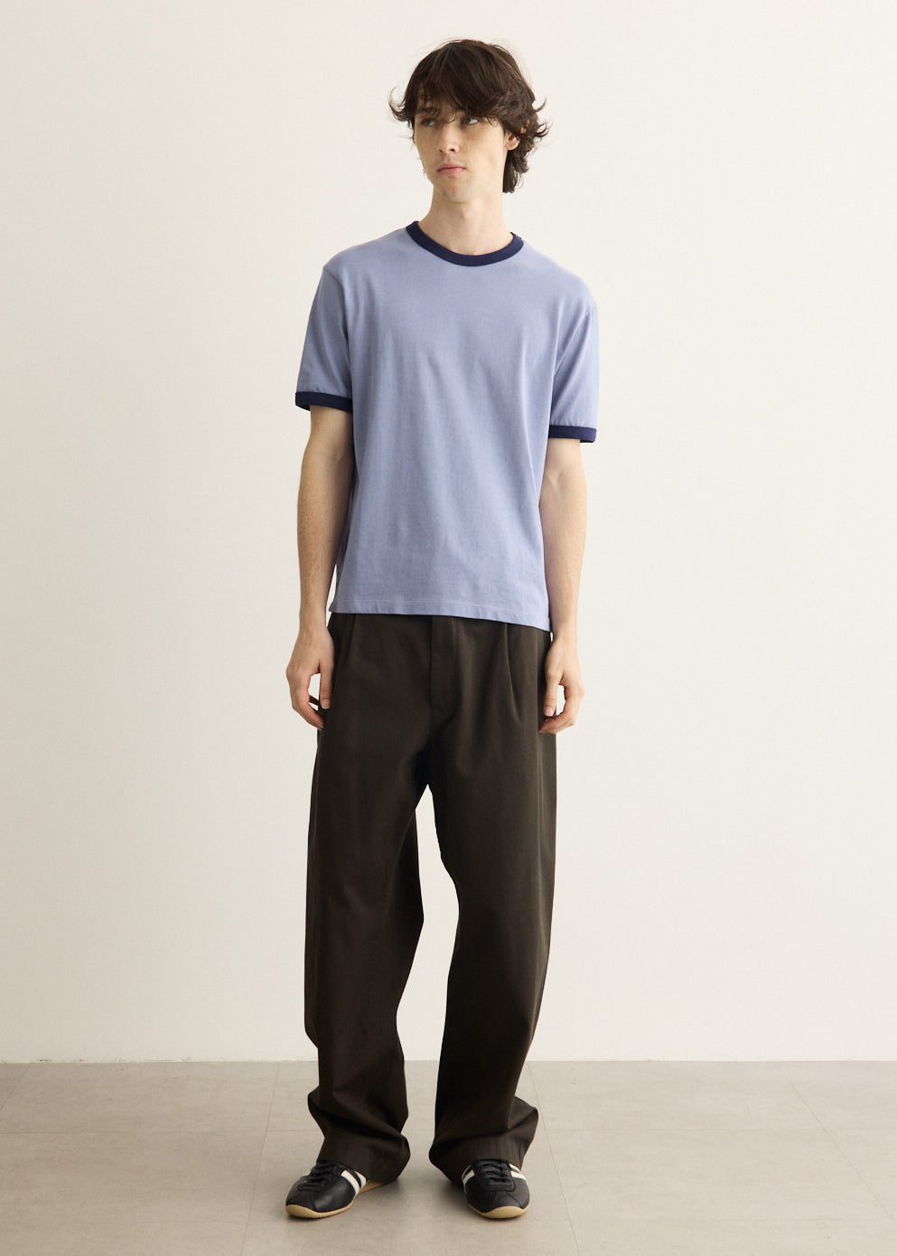 Volda Pleated Cotton Twill Trouser