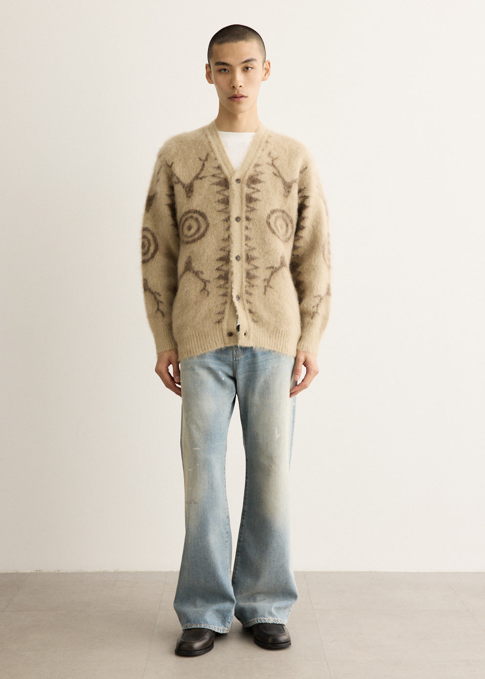 V-Neck Cardigan Sweater
