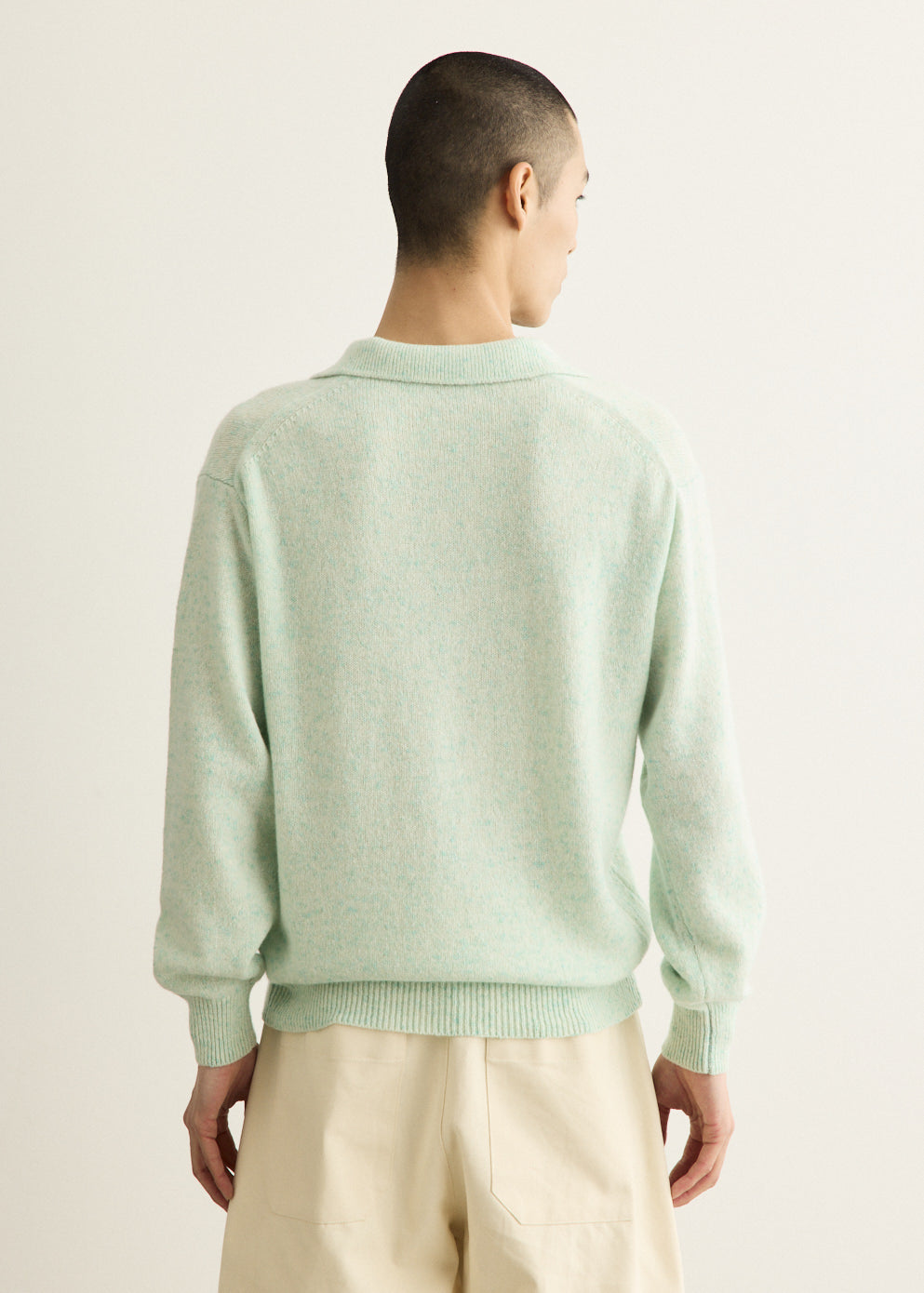 Cashmere Nep Knit Polo
