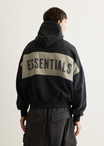 Cropped Relaxed Panelled Hoodie