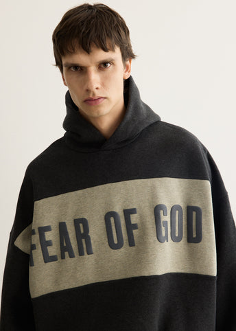 Cropped Relaxed Panelled Hoodie