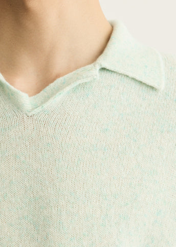Cashmere Nep Knit Polo
