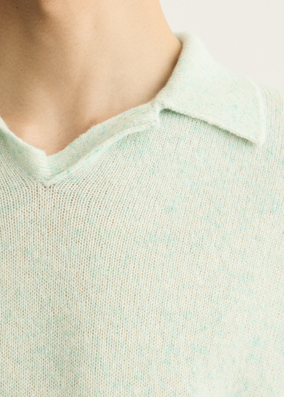 Cashmere Nep Knit Polo
