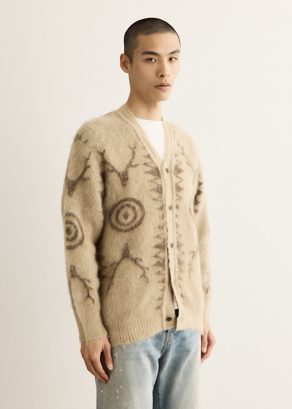 V-Neck Cardigan Sweater