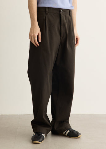 Volda Pleated Cotton Twill Trouser