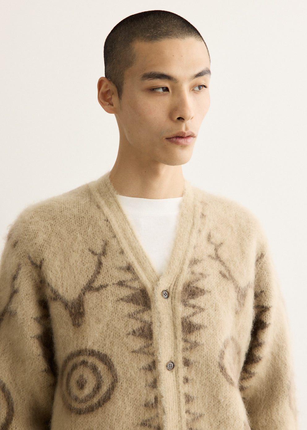V-Neck Cardigan Sweater