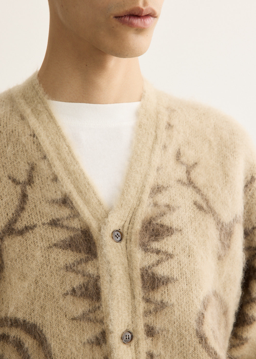 V-Neck Cardigan Sweater
