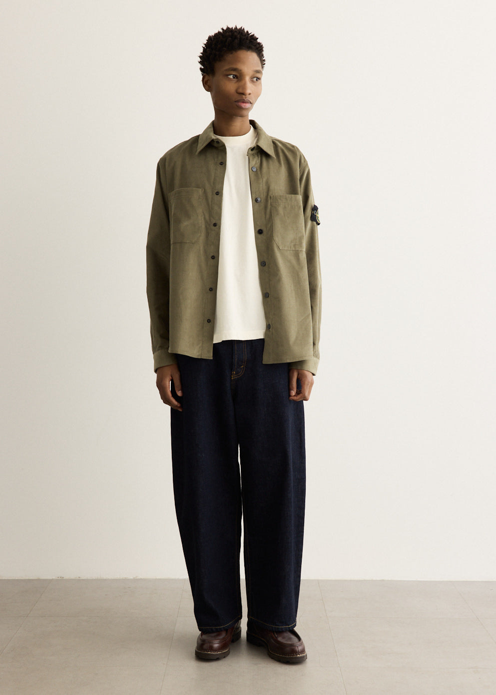 Cotton Micro Corduroy Overshirt