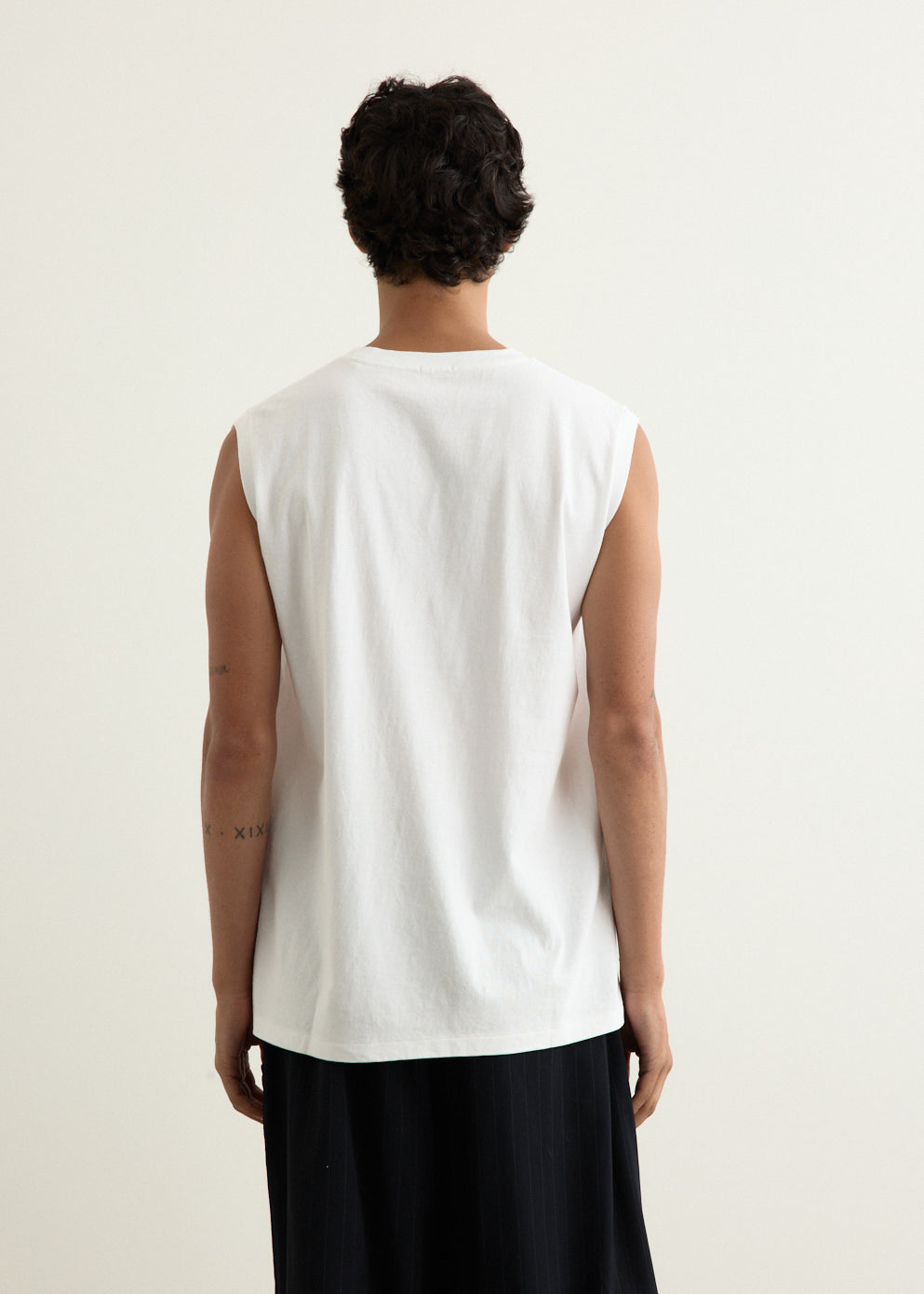 Cotton Jersey Sleeveless T-Shirt