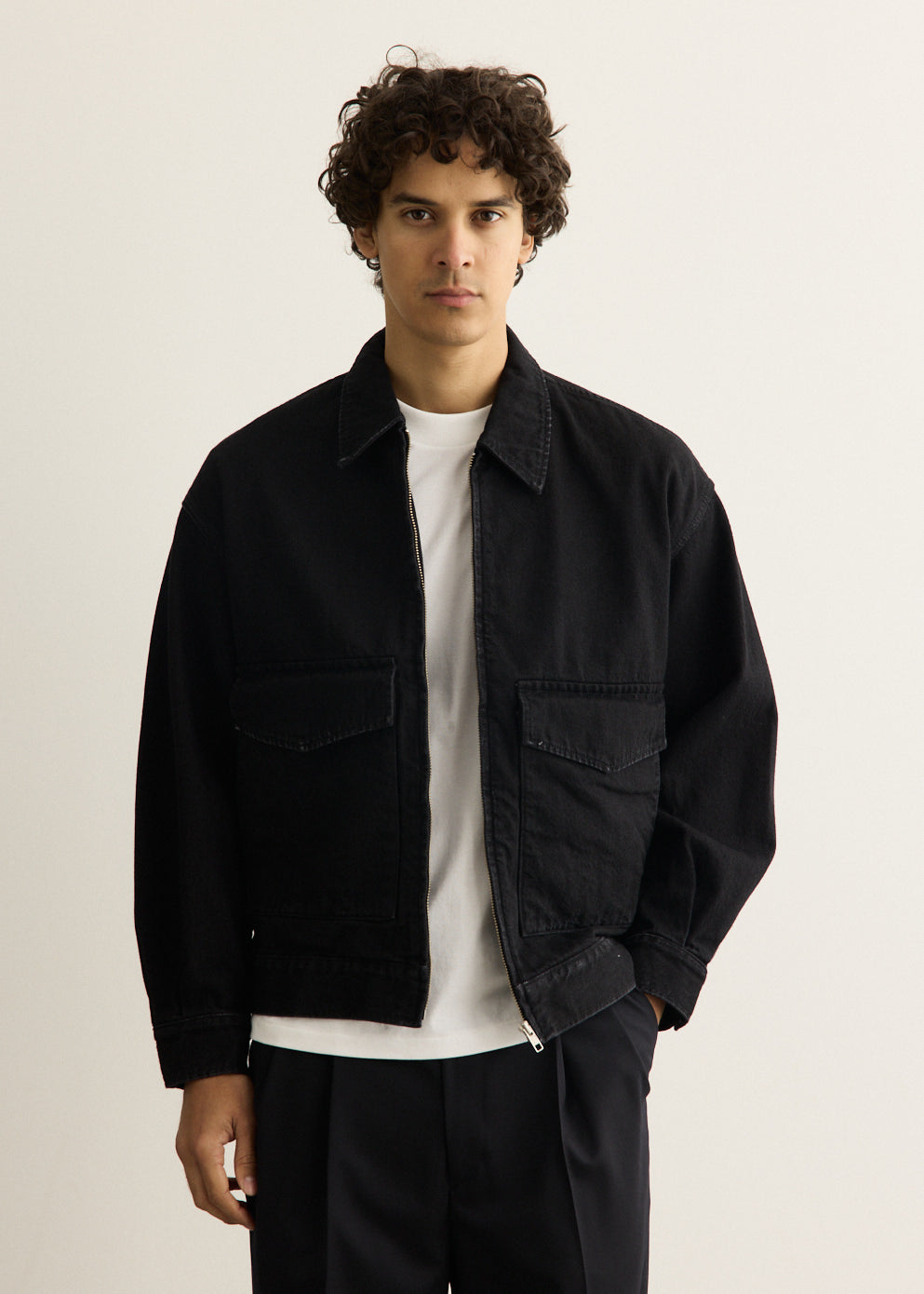 Selvage Denim Zip Jacket