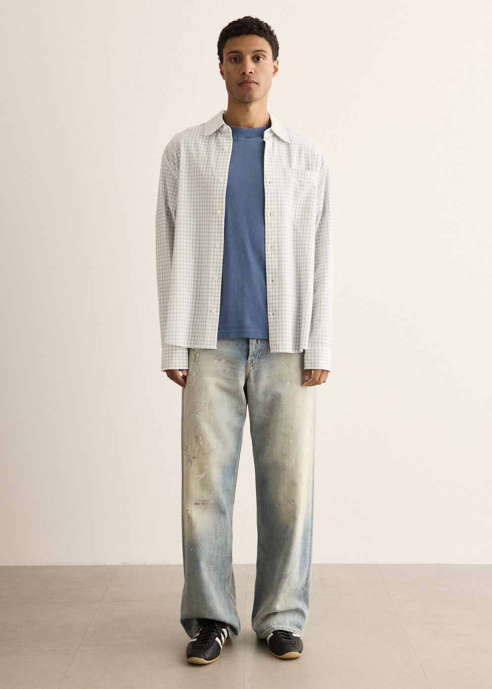 Asher Relaxed Wafer Check Shirt