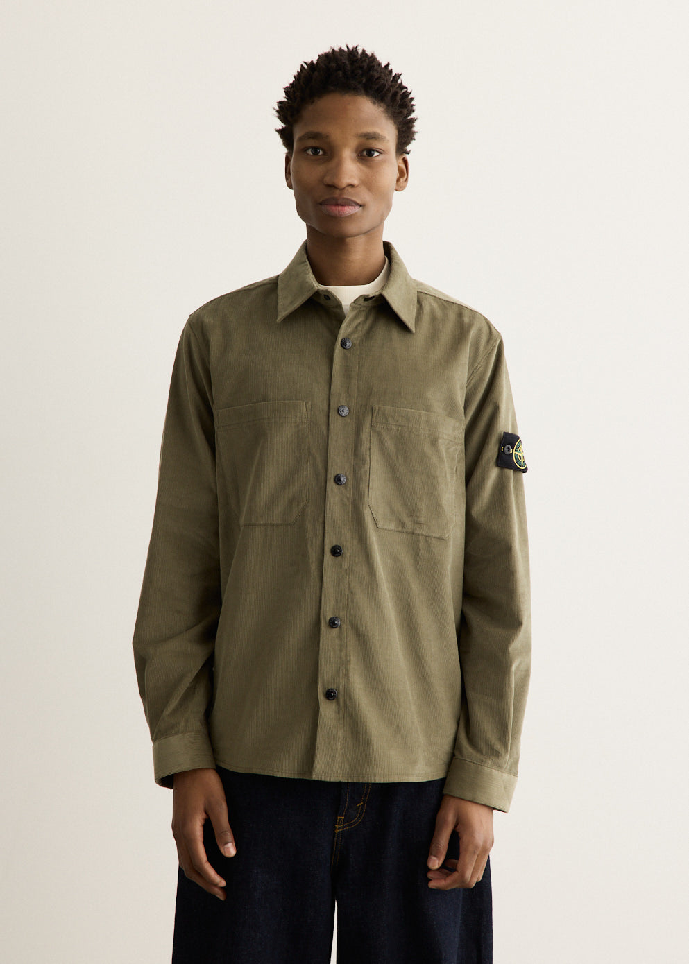 Cotton Micro Corduroy Overshirt