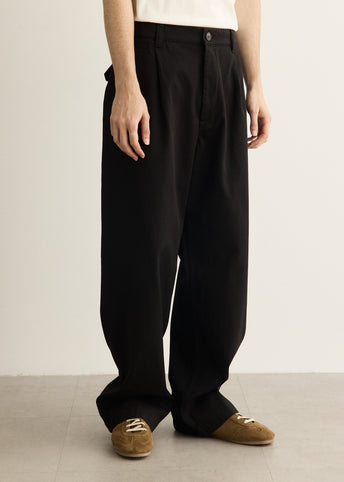 Volda Pleated Cotton Twill Trouser