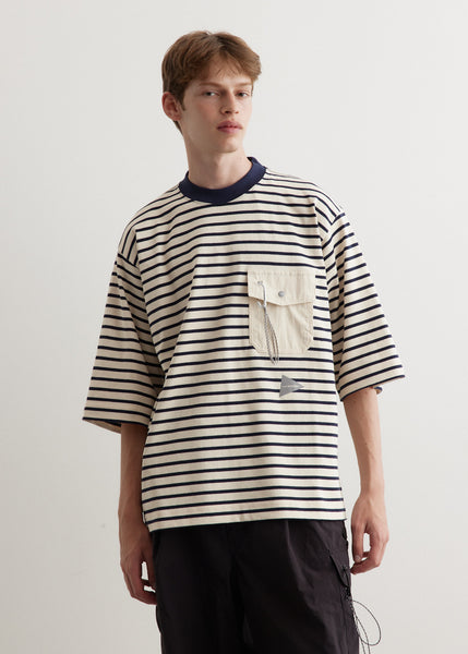 【Rest&Recreation】25HS★ STRIPE POCKET T-SHIRT Stripe Original Pocket T-Shirt | Gap Factory