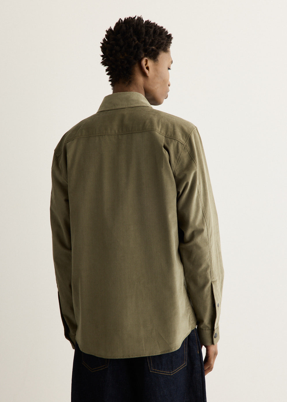 Cotton Micro Corduroy Overshirt
