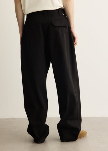 Volda Pleated Cotton Twill Trouser