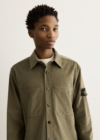 Cotton Micro Corduroy Overshirt