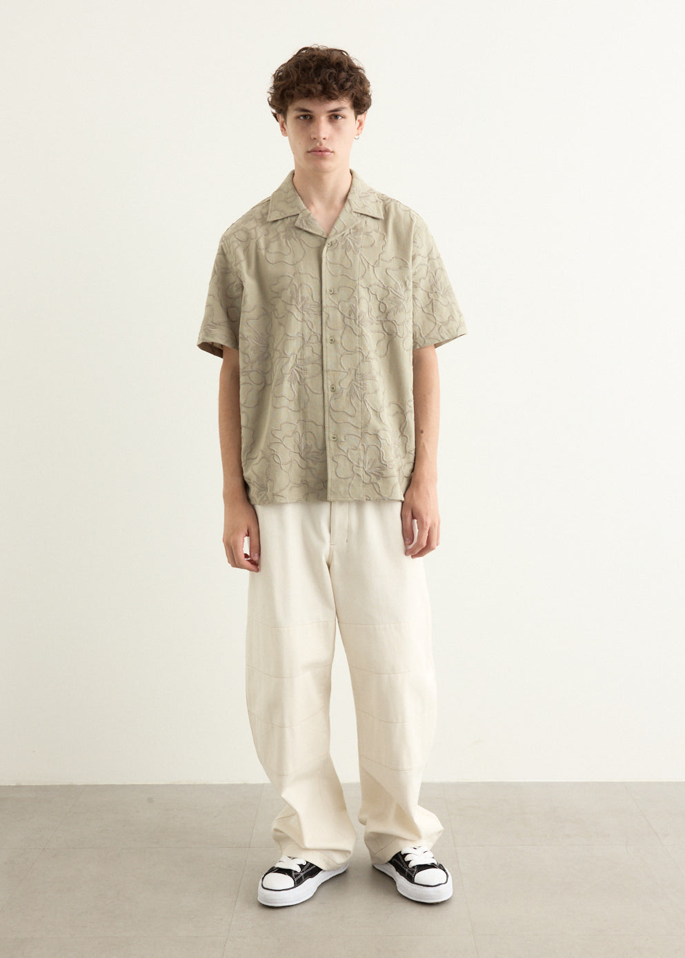 Luka Short Sleeve Foliage Camp Collar Shirt