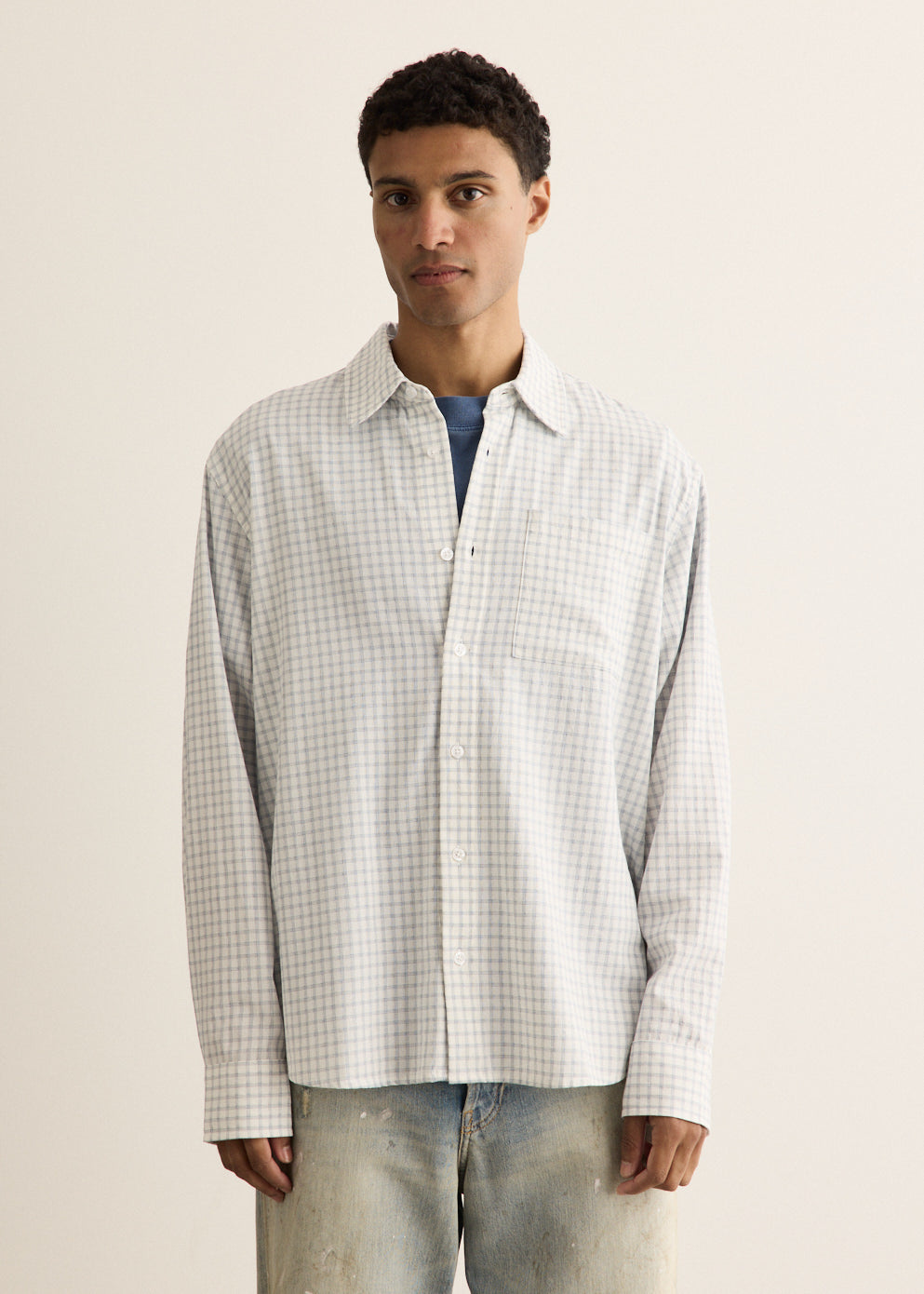 Asher Relaxed Wafer Check Shirt