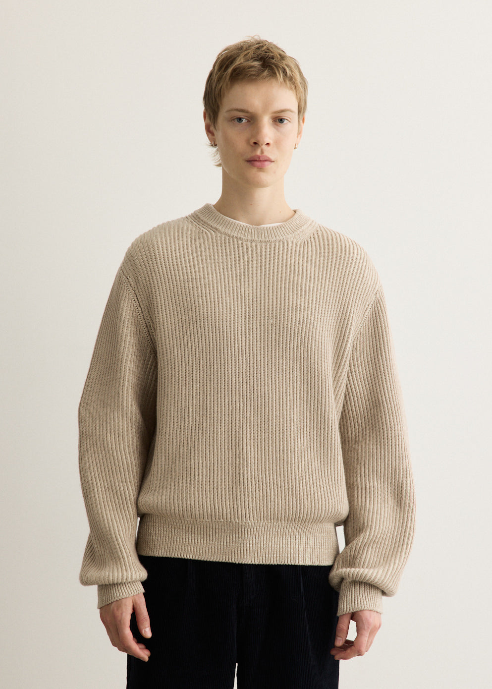 Akuna Fisherman Rib Crew Sweater
