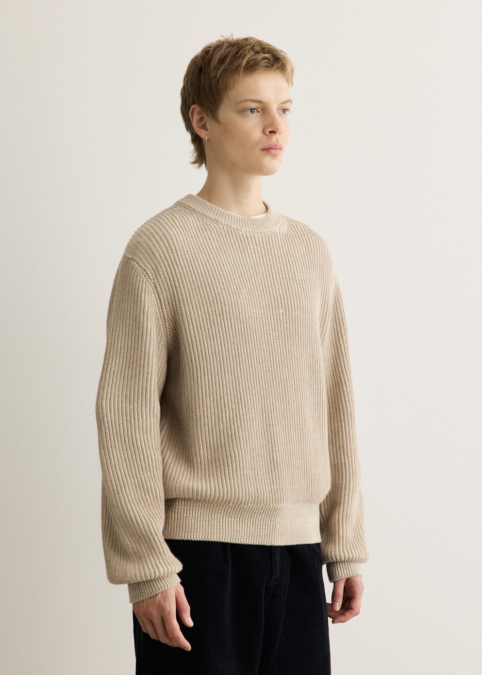 Akuna Fisherman Rib Crew Sweater