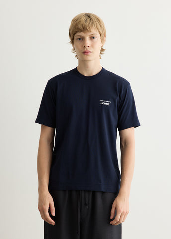 Cotton Jersey Logo Print Short Sleeve T-Shirt