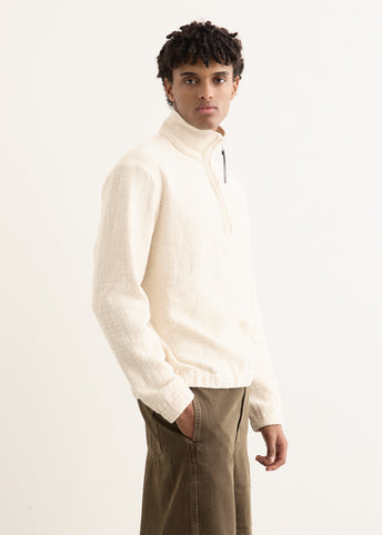 Textured Cotton Pullover