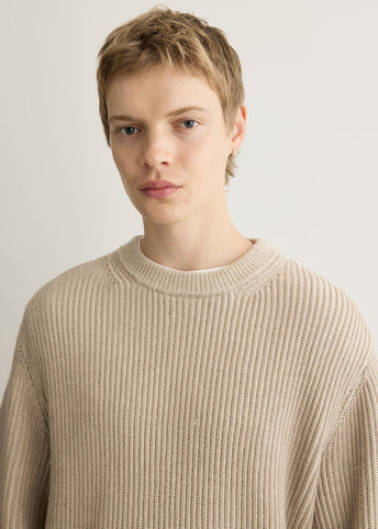 Akuna Fisherman Rib Crew Sweater