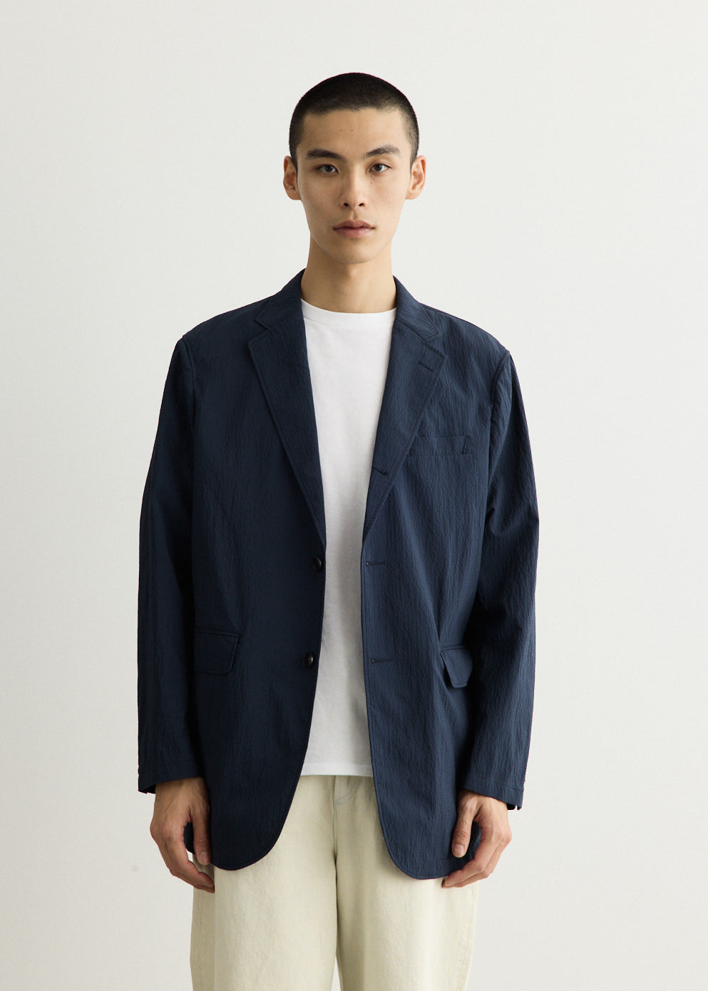 3B Anywhere(wear) Jacket Seersucker Plaid Jacket