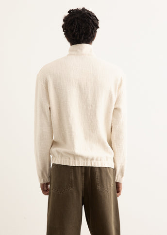 Textured Cotton Pullover