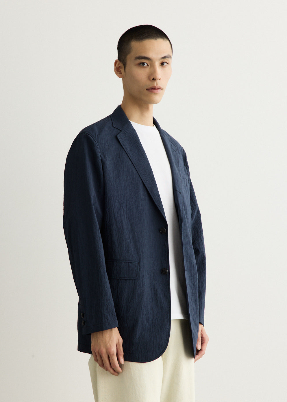 3B Anywhere(wear) Jacket Seersucker Plaid Jacket